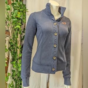 4 for 25$ HOLLISTER | Blue Sweater Jacket Vest. Women’s Size Medium.